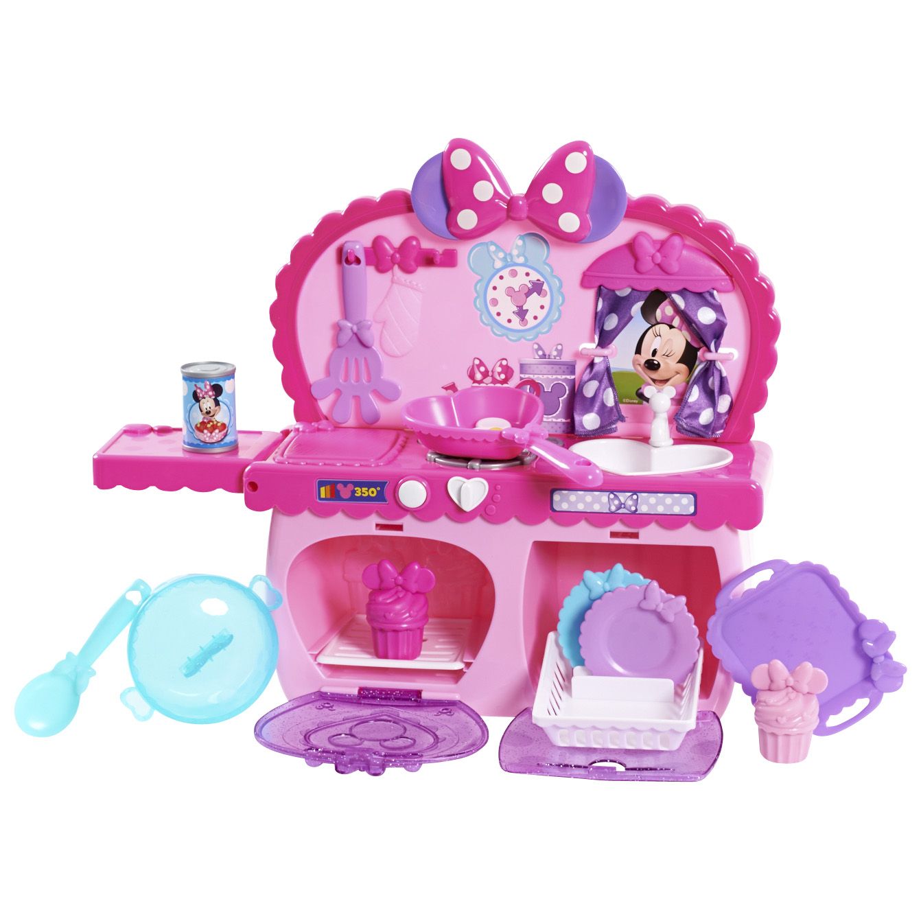 Minnie Bow-Tique Bowtastic Kitchen Playset, Officially Licensed Kids Toys  for Ages 3 Up by Just Play