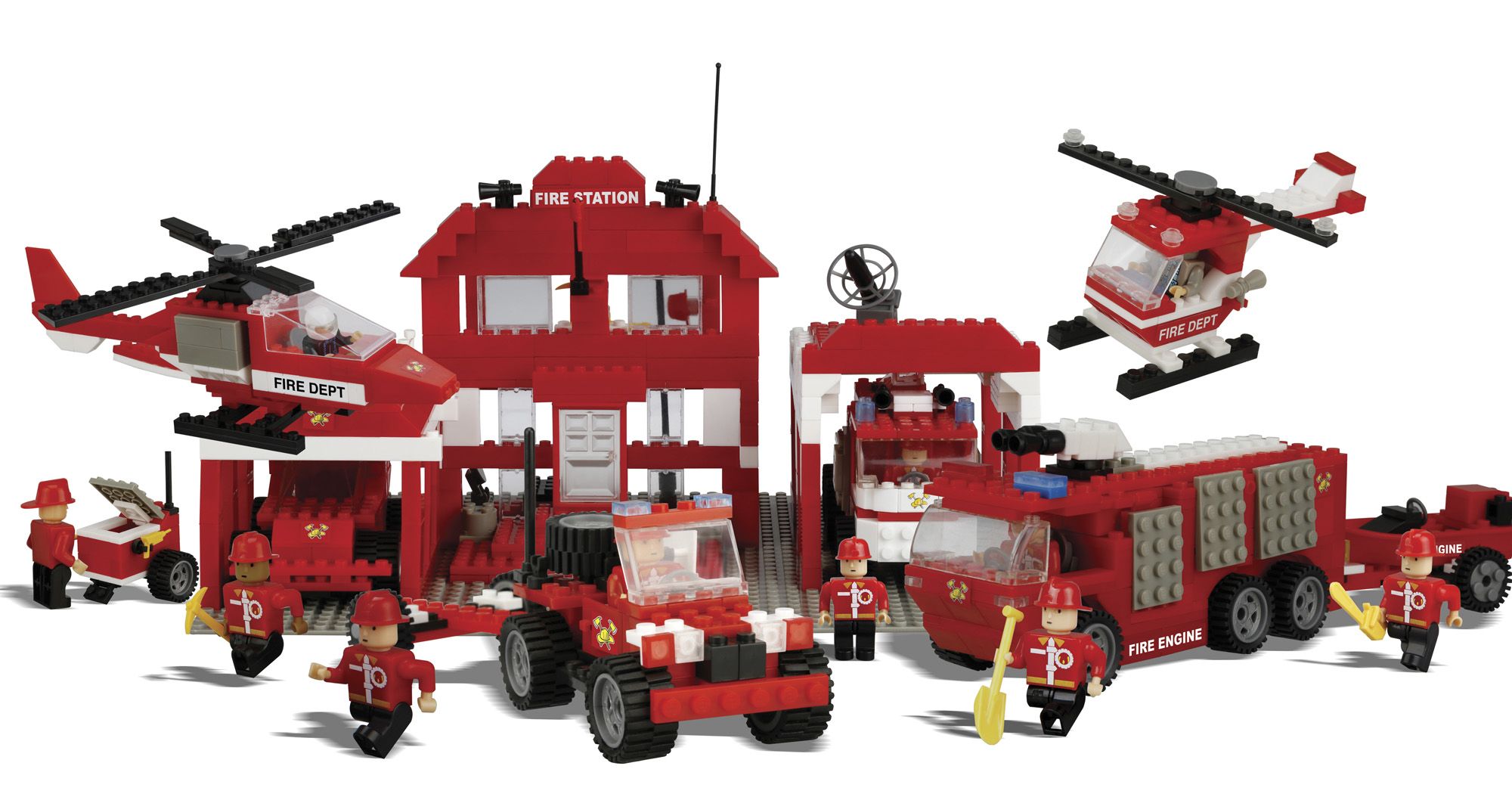 Best lock construction store toys firefighters