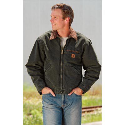 Carhartt Sandstone Detroit Jacket-MOSS-TALL