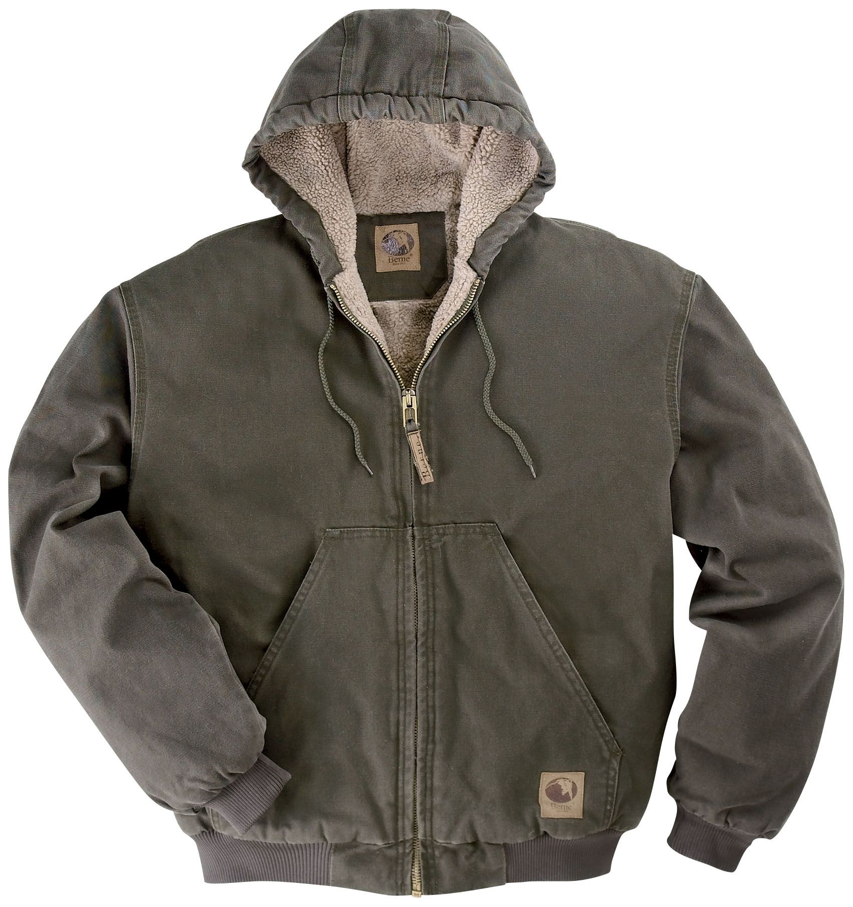 Berne Men’s High Country Hooded Jacket - Olive