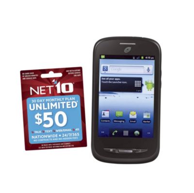 NET10 ZTE Merit Smartphone with $50 airtime card