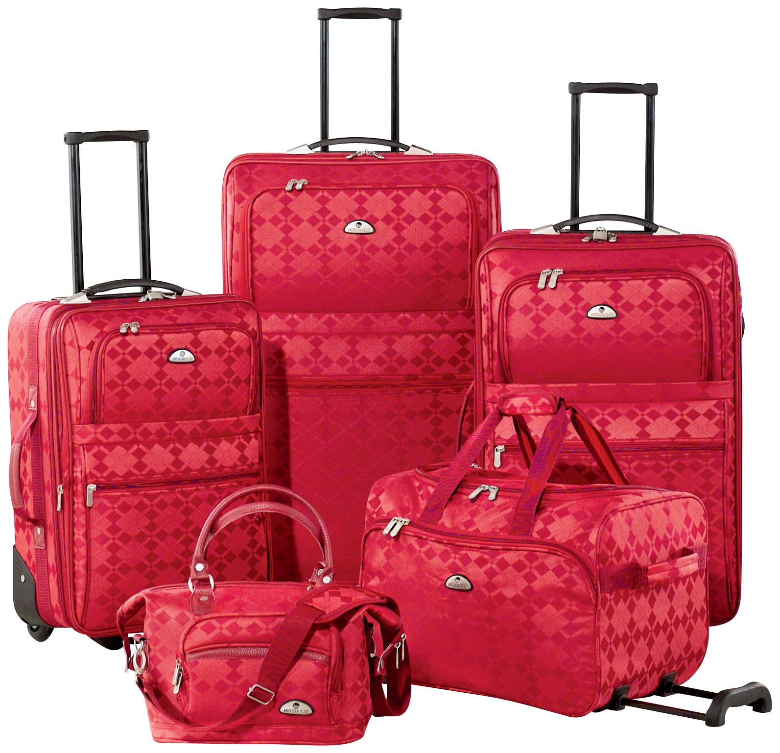 American Flyer Luggage Lyon 4 Piece Set Red