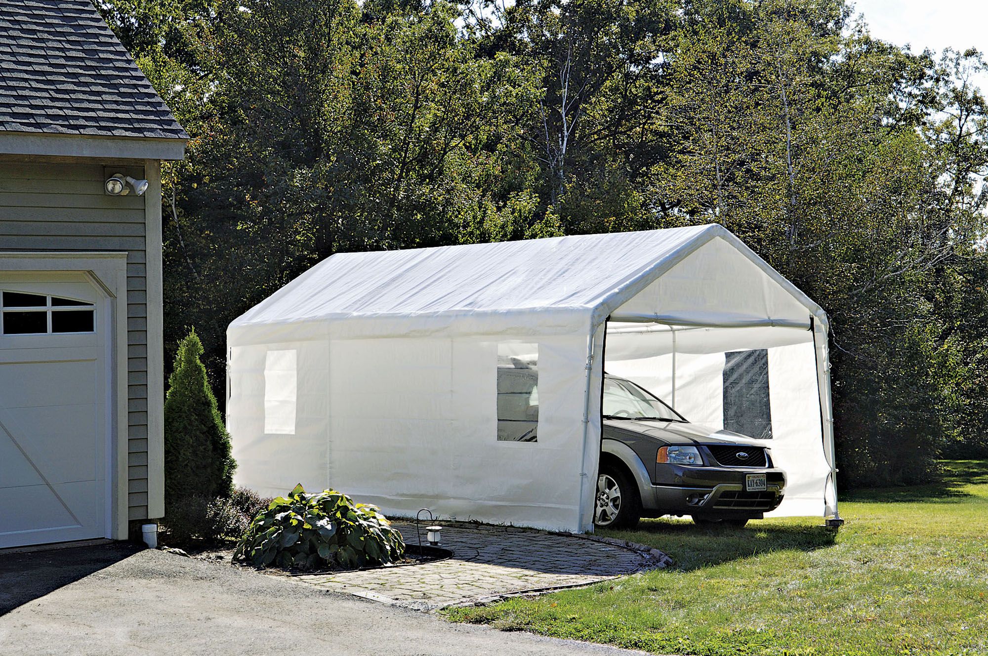Fingerhut ShelterLogic 2 in 1 Instant 10 x 20 Garage or Canopy