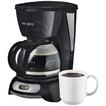 Mr. Coffee 4-Cup White Coffee Maker at