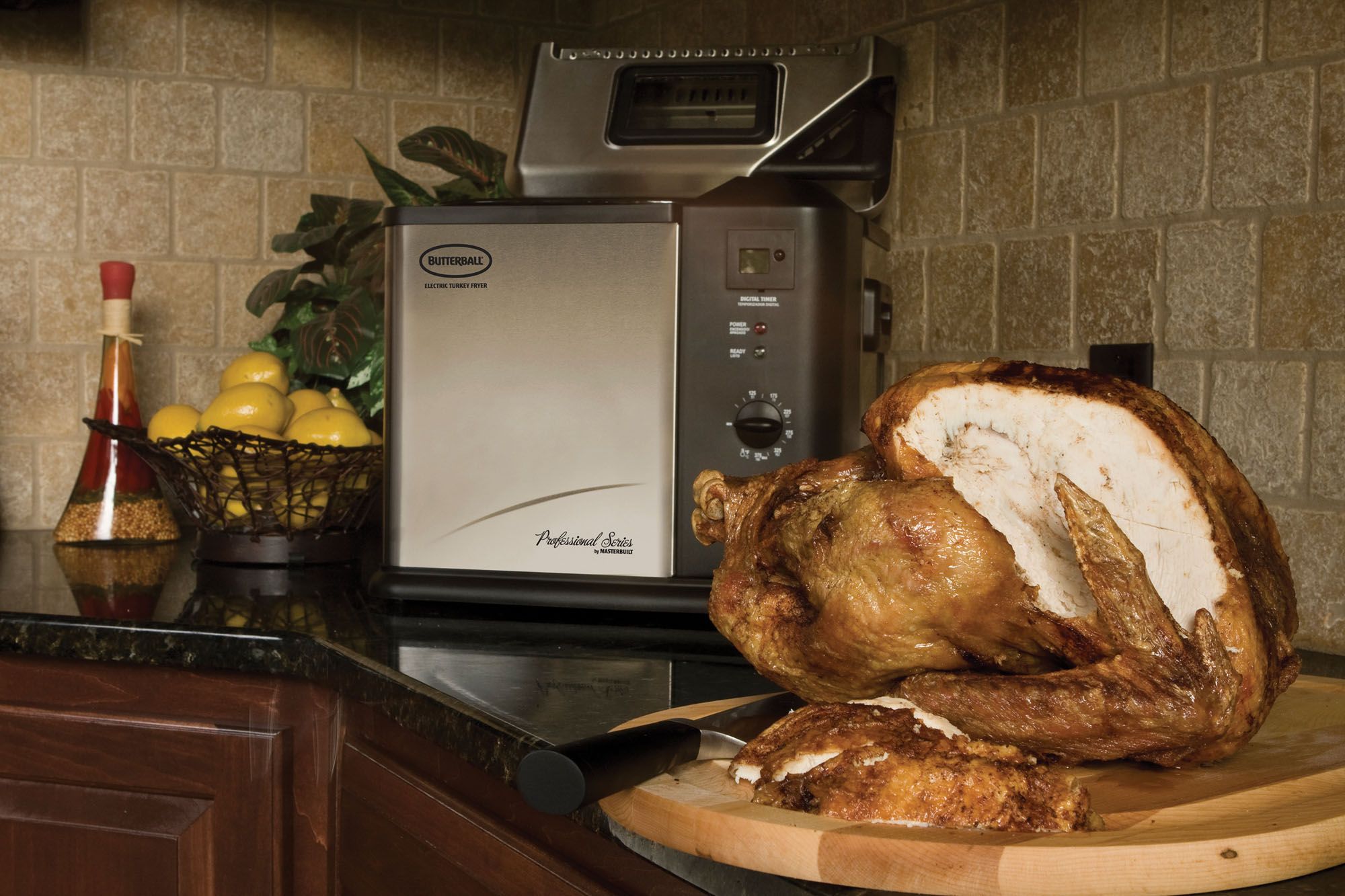 Fingerhut - Chef's Mark 20-Lb. Indoor Electric Turkey Fryer