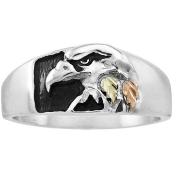 Sterling silver deals mens eagle ring