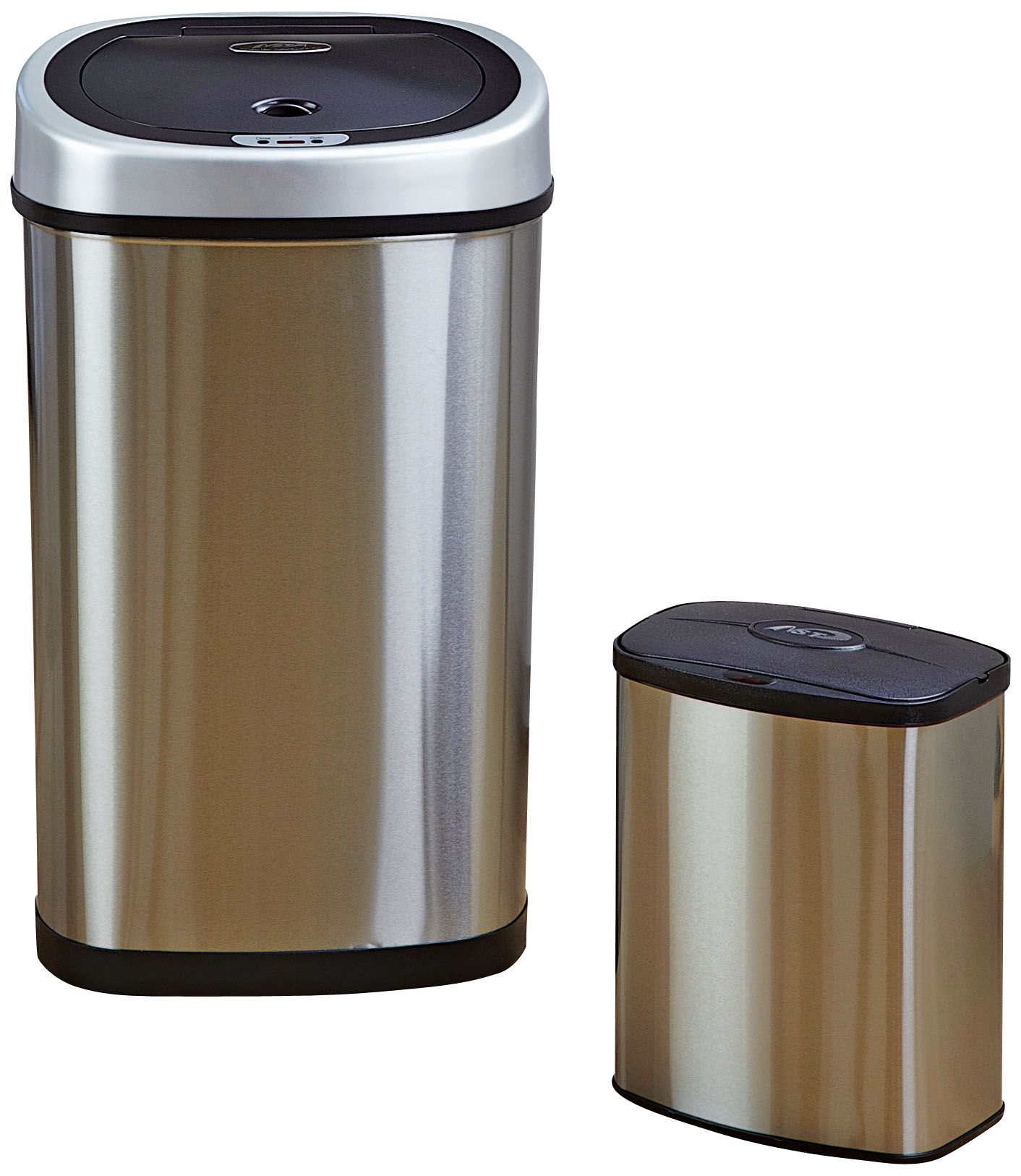 Nine Stars Steel 18.5 Gallon Motion Sensor Multi-Compartments Trash and  Recycling Bin & Reviews