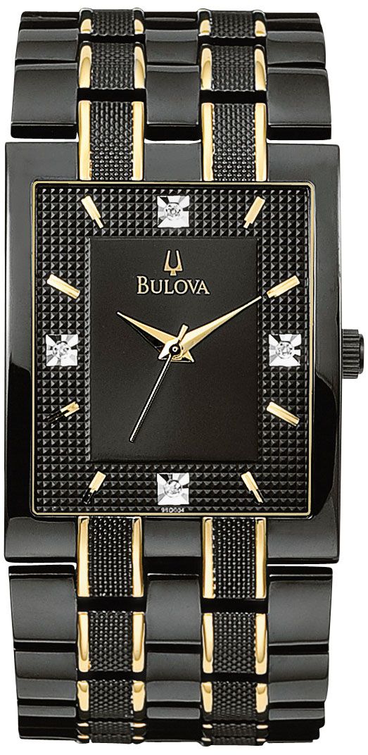 bulova square faced mens watches