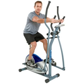 Body Flex Sports BRD2835 2 in 1 Dual Trainer Calories Burn Adjust  Vertically Exercise Bike 