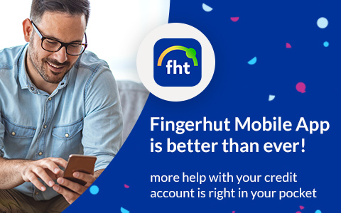 Now you can! Fingerhut Mobile App is better than ever! more help with your credit account is right in your pocket.