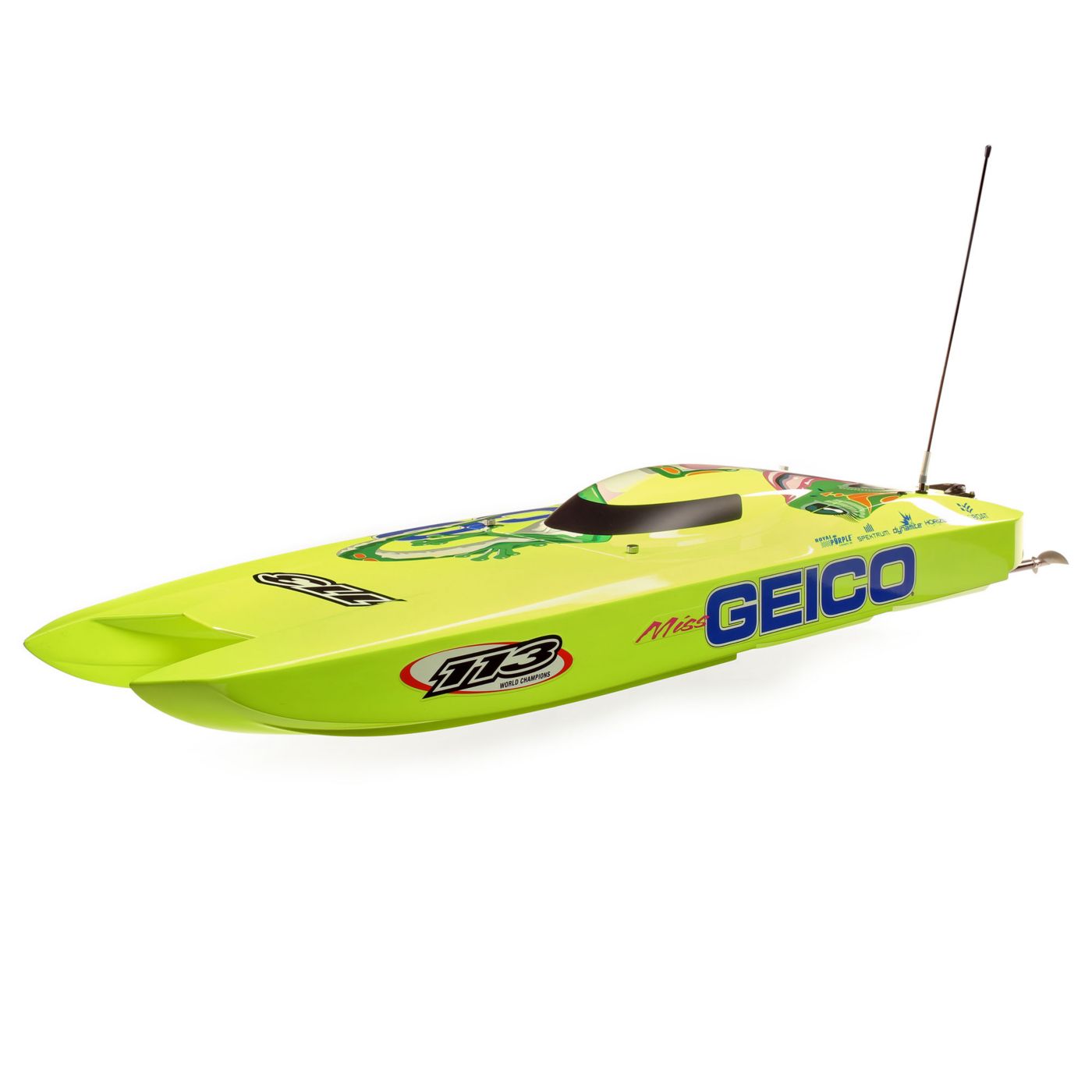 Details about Pro Boat Miss GEICO Zelos 7" Twin Brushless Catamaran Ready  to Run