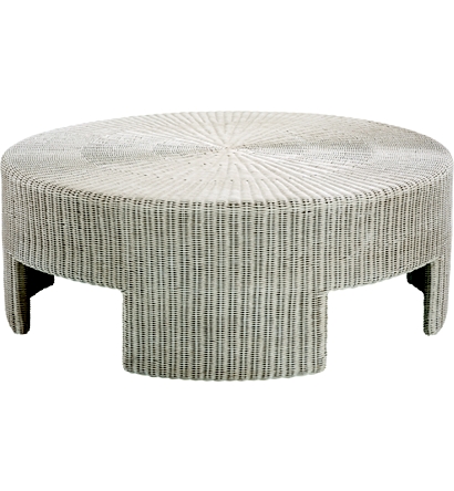 48 Wicker Round Coffee Table From The, Round Wicker Coffee Table Chairs