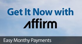 Easy monthly payments now available with Affirm
