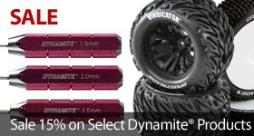 Save on select Dynamite Tires and Tools