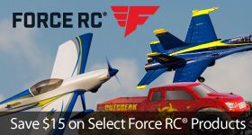 15-dollars off select Force RC vehicles