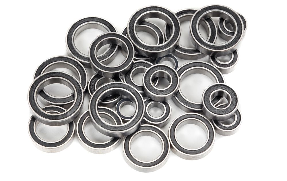 Rubber protected bearings
