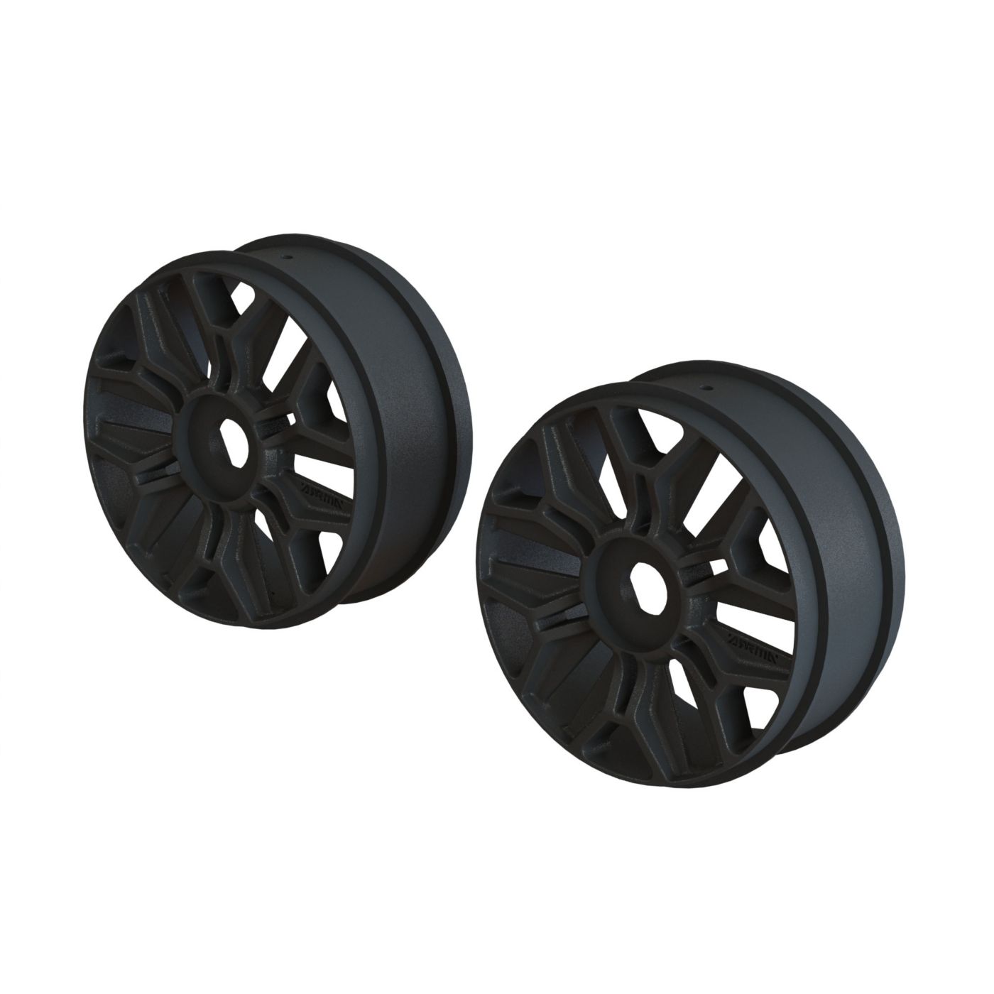 1/8 Front/Rear Buggy 3.3 Wheel, 17mm Hex, Black (2)