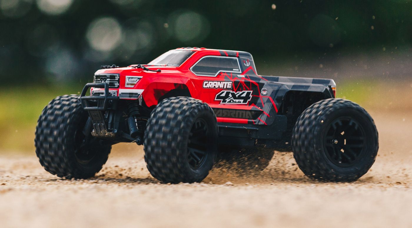 Image for 1/10 GRANITE 4x4 Mega Brushed Monster Truck RTR, Red/Black from Horizon Hobby
