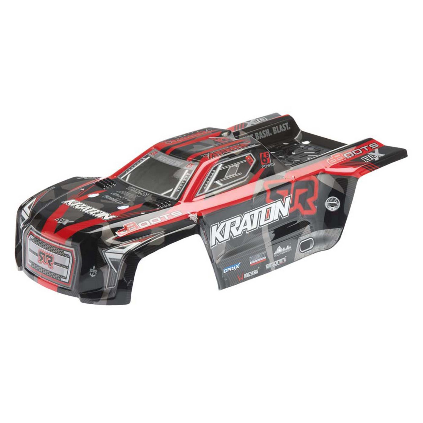 1/8 Painted Body, Red/Black: Kraton 6S II