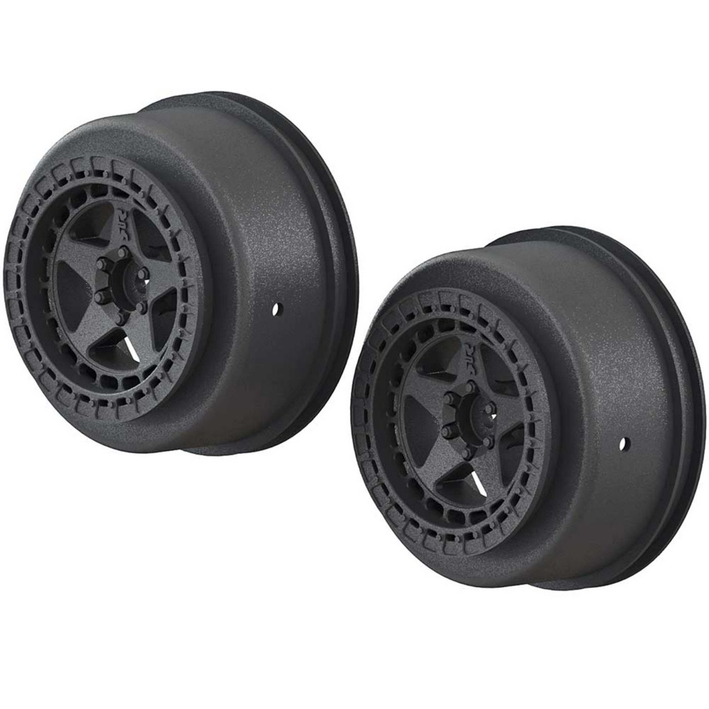 1/10 Short Course Front/Rear 2.2/3.0 Wheels, 14mm Hex, Black (2)