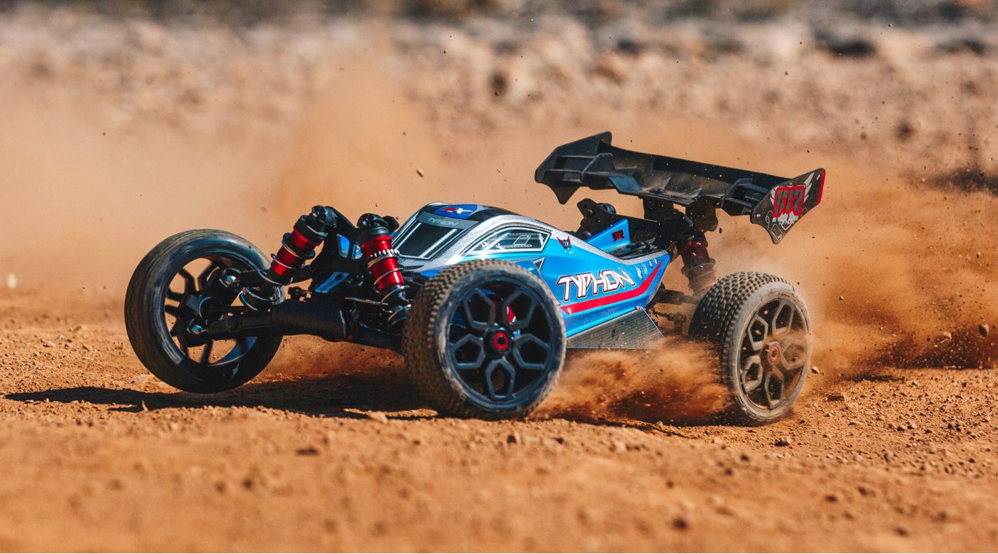 Image pour 1/8 TYPHON 6S BLX Brushless Buggy 4WD RTR, Blue/Silver à partir de Horizon Hobby