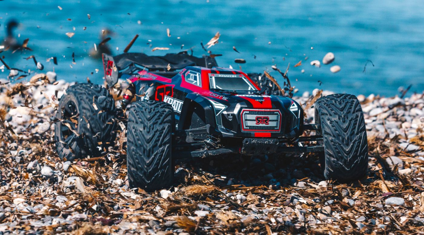 Image for 1/8 KRATON 6S BLX 4WD Brushless Monster Truck RTR, Black/Red from Horizon Hobby