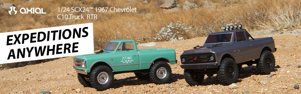 Camioneta Axial SCX24 1967 Chevrolet C10 Escala 1/24 RTR