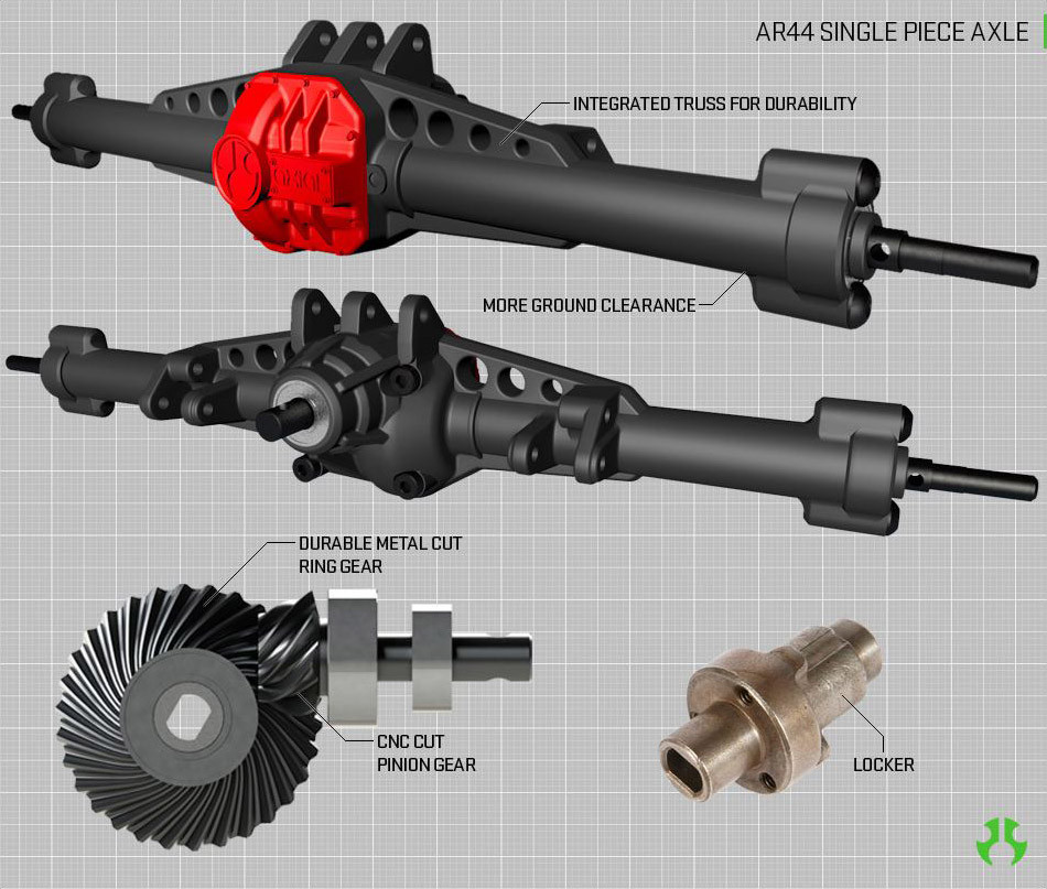 AR44 Single Piece Axle