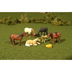 Bachmann 33169 O Animals Horses Pkg 6