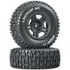 Duratrax Lockup SC Tire C2 Mounted Black Rear Slash (2)