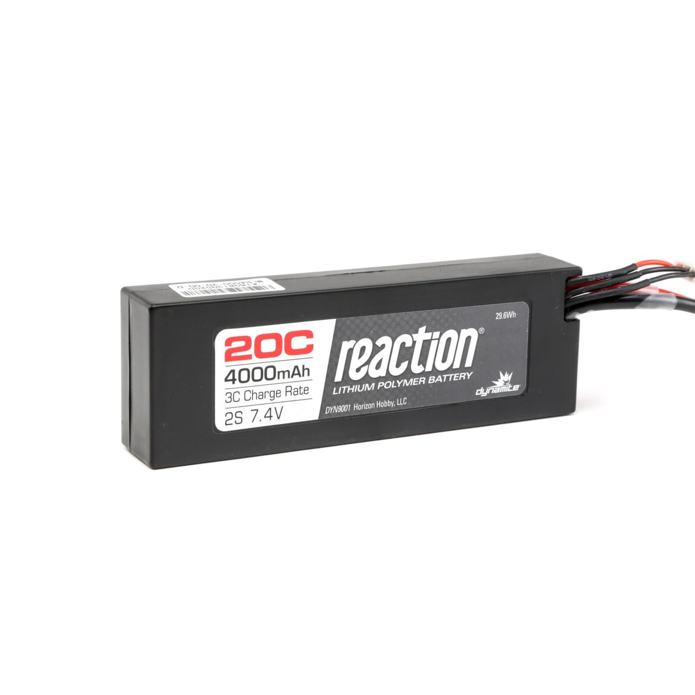 Pack REACTION 7,4V 4000mAh 2S 20C Lipo Coque rigide: EC3