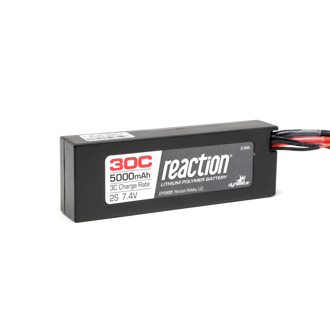 Pack REACTION 7,4V 5000mAh 2S 30C Lipo Coque rigide: EC3