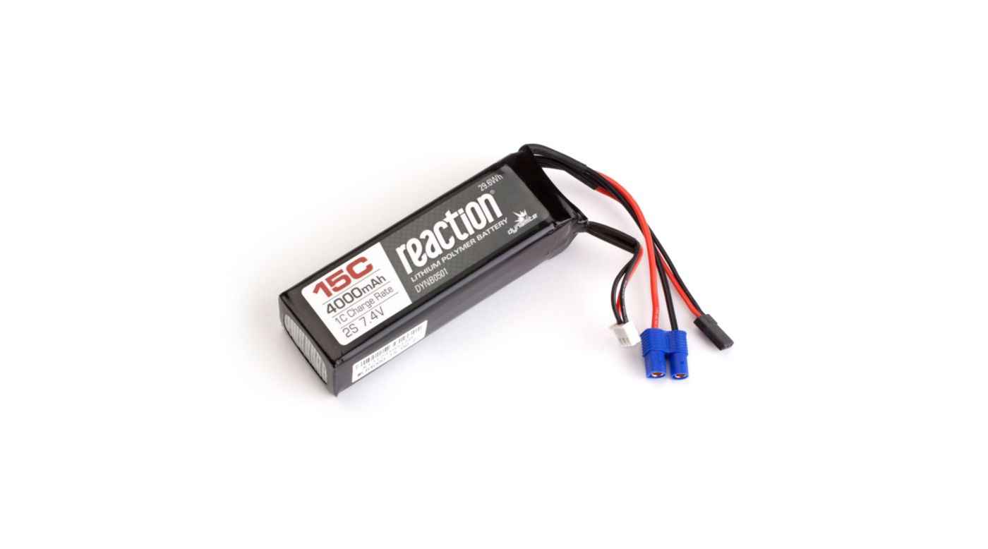 Spektrum 4000mAh 2S 7.4V LiPo Receiver Battery