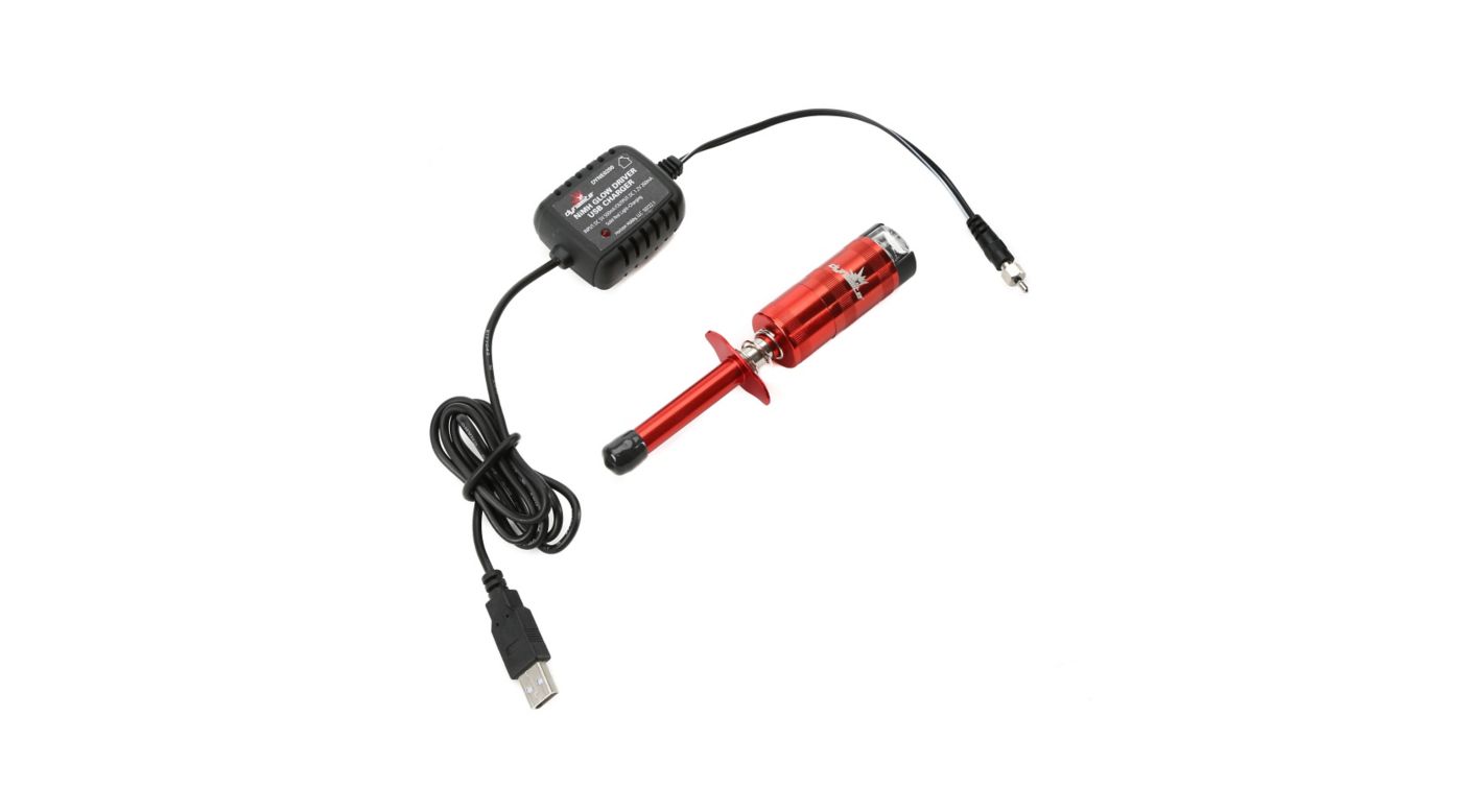 Dynamite LiPo Glow Driver with Battery /& USB Charger