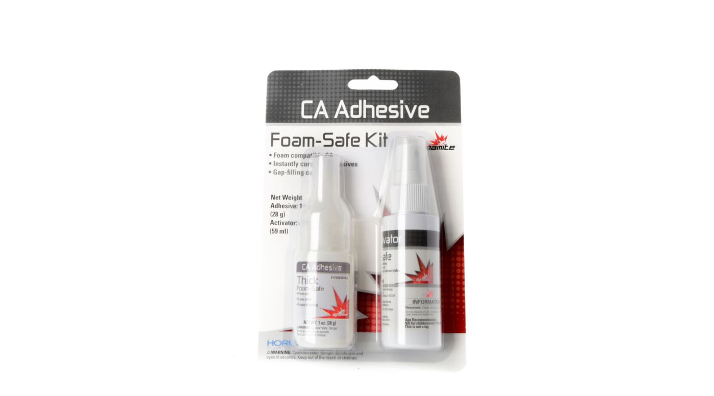 Foam Safe CA, 1 oz/Activator, 2 oz. Combo Pack HorizonHobby