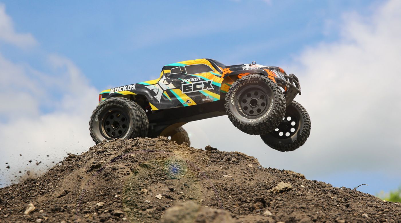 Grafik für 1/10 Ruckus 2WD Monster Truck Brushed RTR, Black/Yellow in Horizon Hobby