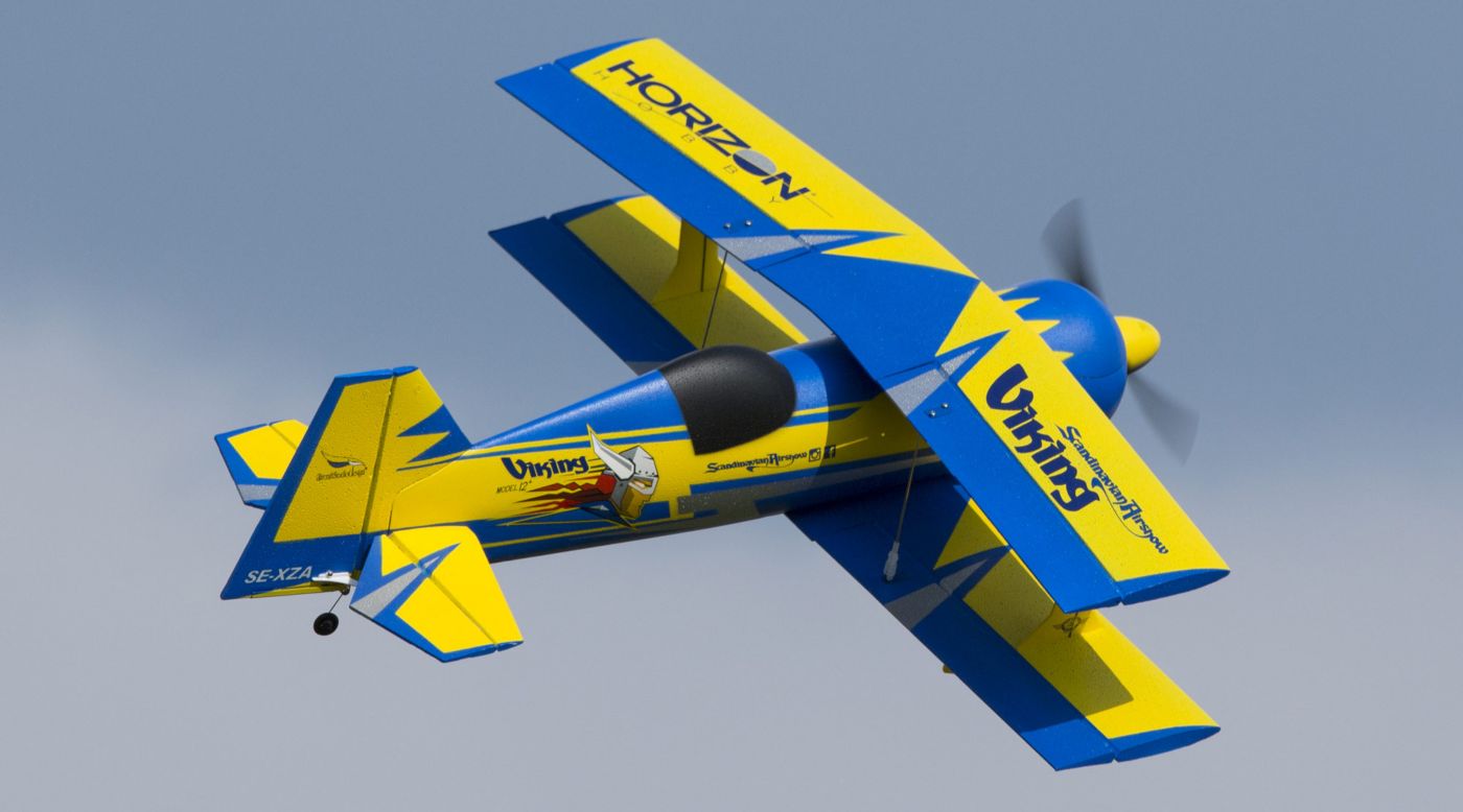 e flite biplane