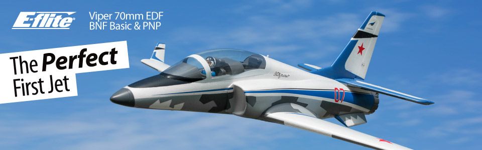 E-flite Viper 70mm EDF BNF Basic with AS3X and SAFE Select