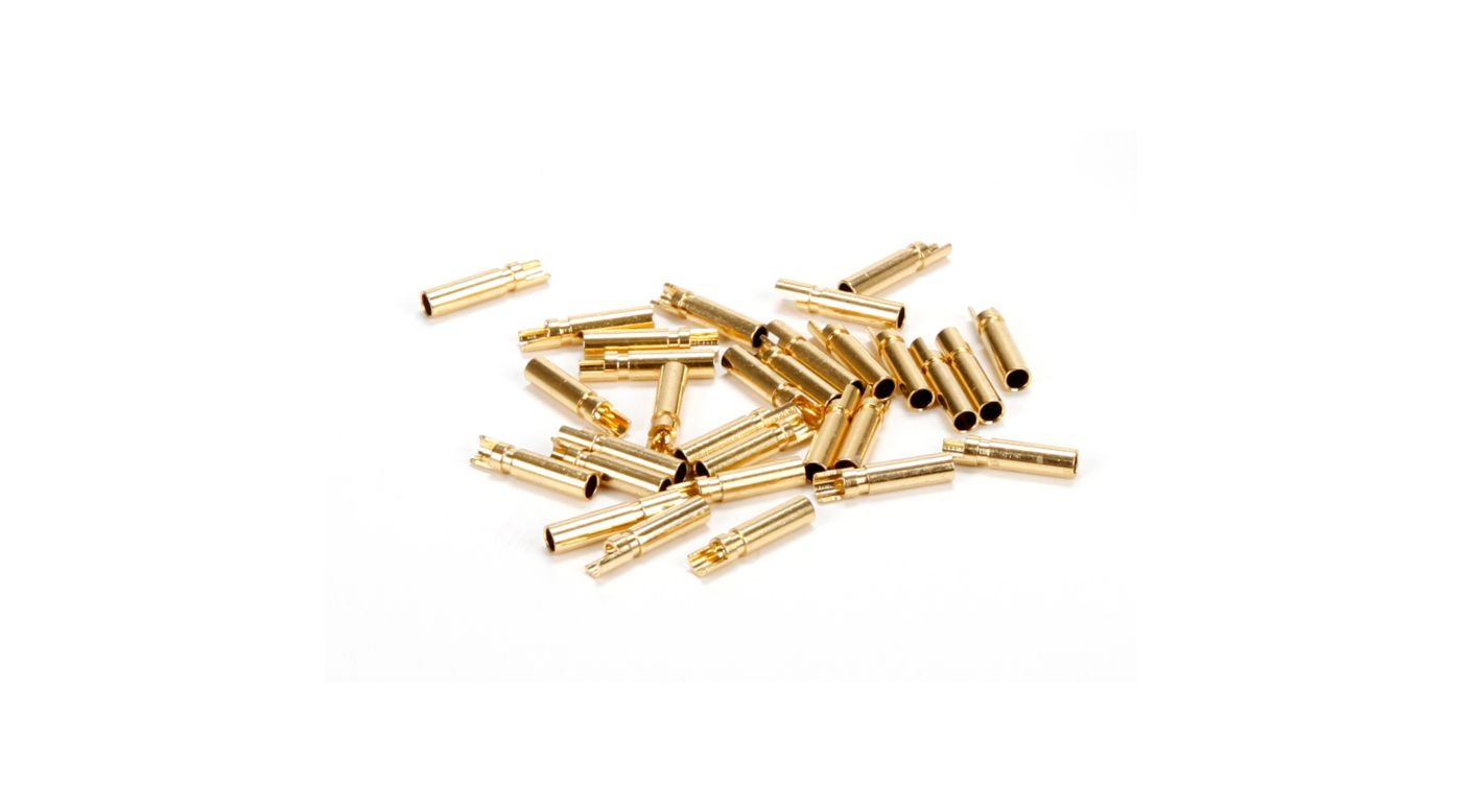 Connector: Gold Bullet Female, 2mm (30) | HorizonHobby