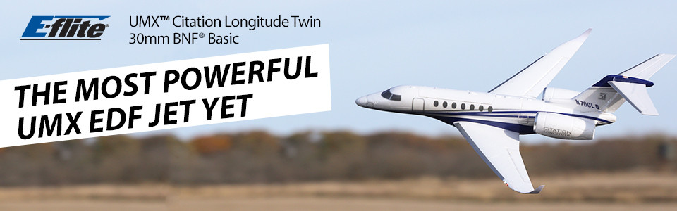 E-flite UMX Citation Longitude Twin 30mm BNF Basic