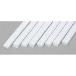 Evergreen 166 Styrene Strip .080" Thick 14" Long x .125" Pkg 8