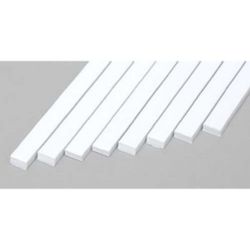 Evergreen 167 Styrene Strip .080" Thick 14" Long x .156" Pkg 8