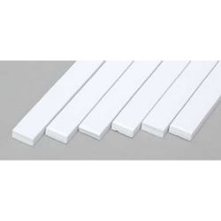 Evergreen 179 Styrene Strip .100" Thick 14" Long x .250" Pkg 6