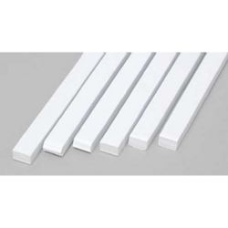 Evergreen 188 Styrene Strip .125" Thick 14" Long x .188" Pkg 6