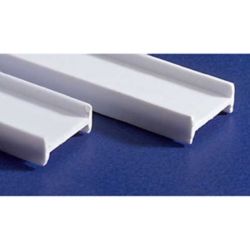 Evergreen 279 14" Styrene I-Beam .375" Tall Pkg 2