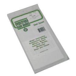 Evergreen 9006 Styrene Sheet Clear 6 x 12" .010" Pkg 2