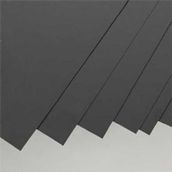 Evergreen 9111 Styrene Sheet Black 8 x 21" .010" Pkg 8