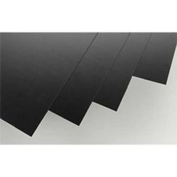 Evergreen 9114 Styrene Sheet Black 8 x 21" .030" Pkg 4