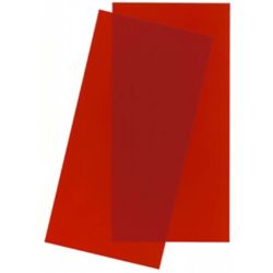 Evergreen 9901 Transpartent Sheets Pkg 2 0.01 x 6 x 12 Red