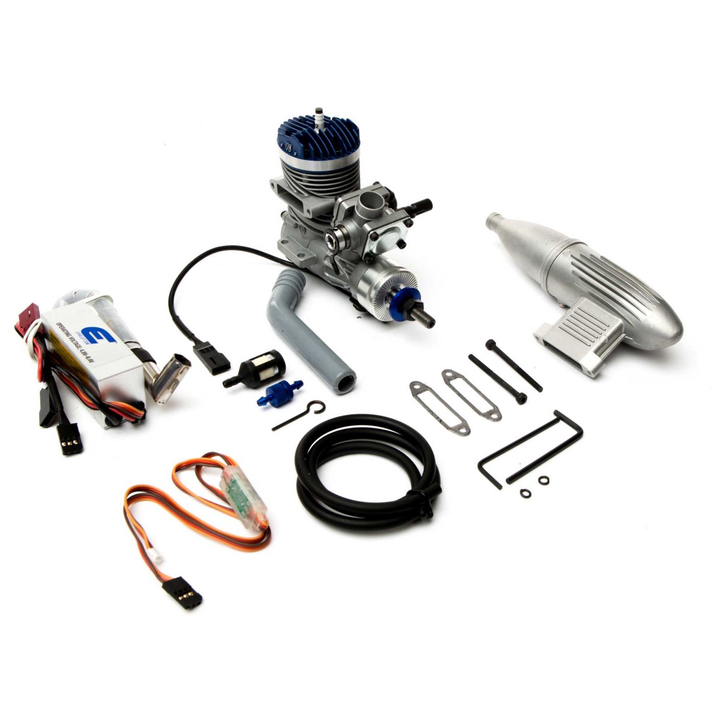 Evolution Engines - 8GX 8cc Gas Engine with Pumped Carburetor: P-51 S